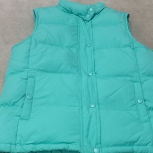 Gap teal puffy vest